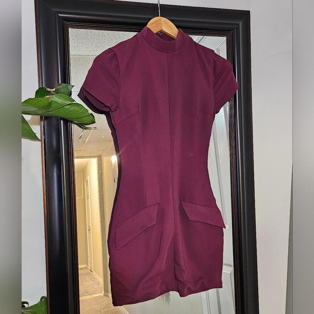 HOUSE OF CB 'Alia' Mulberry Mini Dress
